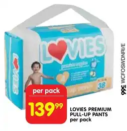 Shoprite Lovies premium pull-up pants offer