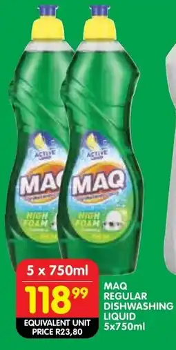 Shoprite Maq regular dishwashing liquid offer