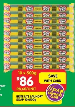 Shoprite Brite lite laundry soap offer
