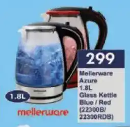 President Hyper Mellerware Azure Glass Kettle Blue/Red offer