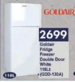 President Hyper Goldair Fridge Freezer Double Door White offer