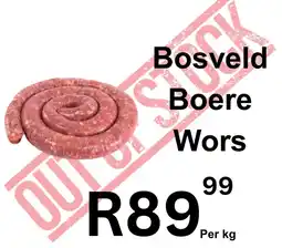 Spar Savemor Bosveld Boere Wors offer