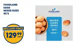 Econo Foods Foodland eggs mixed sizes offer