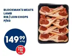 Econo Foods Blockman's meats lamb rib/ loin chops offer