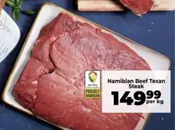 Food Lover's Market Namibian Beef Texan Steak offer
