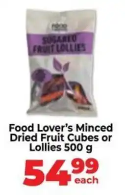 Food Lover's Market Food Lover's Minced Dried Fruit Cubes or Lollies offer
