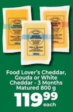 Food Lover's Market Food Lover's Cheddar, Gouda or White Cheddar offer