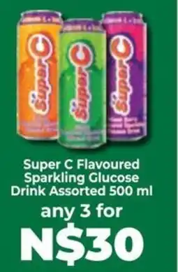 Food Lover's Market Super C Flavoured Sparkling Glucose Drink Assorted offer