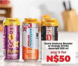 Food Lover's Market Score Immune Booster or Energy Drinks Assorted offer