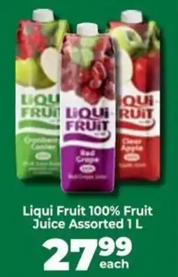 Food Lover's Market Liqui Fruit 100% Fruit Juice Assorted offer