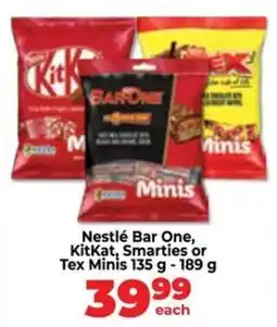 Food Lover's Market Nestlé Bar One, KitKat, Smarties or Tex Minis offer