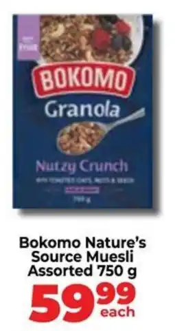 Food Lover's Market Bokomo Nature's Source Muesli Assorted offer