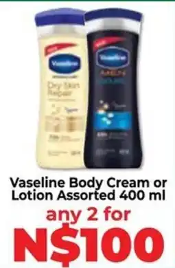 Food Lover's Market Vaseline Body Cream or Lotion Assorted offer