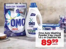 Food Lover's Market Omo Auto Washing Powder, Liquid or Capsules offer