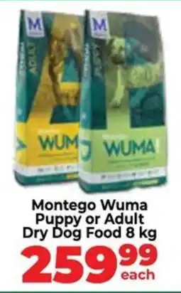 Food Lover's Market Montego Wuma Puppy or Adult Dry Dog Food offer