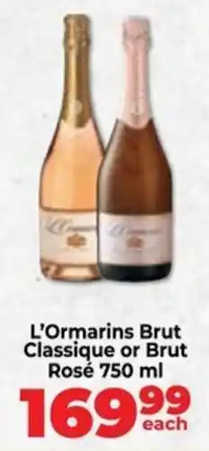 Food Lover's Market L'Ormarins Brut Classique or Brut Rosé offer