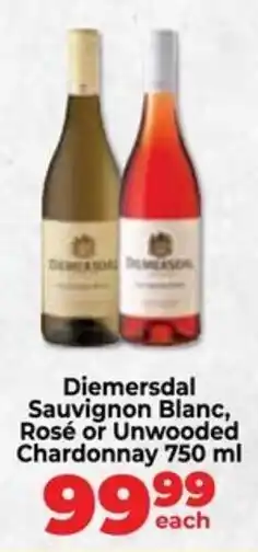 Food Lover's Market Diemersdal Sauvignon Blanc, Rosé or Unwooded Chardonnay offer