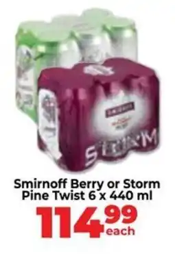 Food Lover's Market Smirnoff Berry or Storm Pine Twist offer