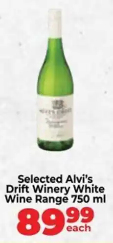 Food Lover's Market Selected Alvi's Drift Winery White Wine Range offer