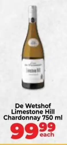 Food Lover's Market De Wetshof Limestone Hill Chardonnay offer