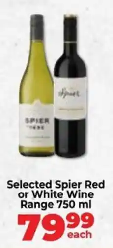 Food Lover's Market Selected Spier Red or White Wine Range offer