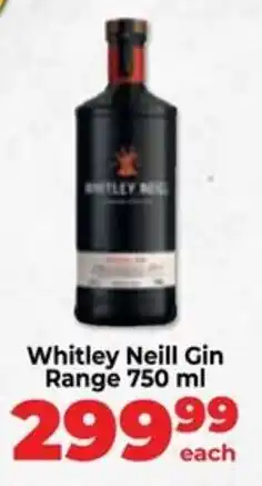 Food Lover's Market Whitley Neill Gin Range offer
