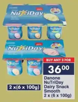 President Hyper Danone NuTriDay Dairy Snack Smooth offer