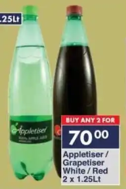 President Hyper Appletiser/ Grapetiser White/Red offer