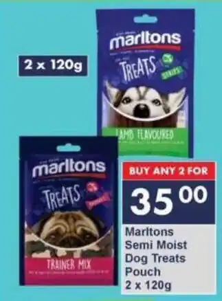 President Hyper Marltons Semi Moist Dog Treats Pouch offer