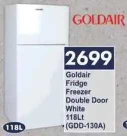 President Hyper Goldair Fridge Freezer Double Door White offer