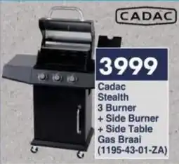 President Hyper Cadac Stealth 3 Burner + Side Burner + Side Table Gas Braai offer