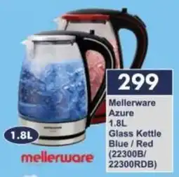 President Hyper Mellerware Azure Glass Kettle Blue/Red offer