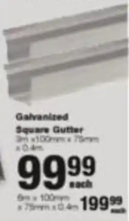 Build It Galvanized Square Gutter offer