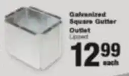 Build It Galvanized Square Gutter Outlet offer