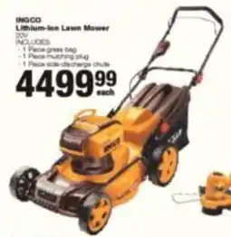Build It INGCO Lithium-ion Lawn Mower offer