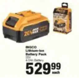 Build It INGCO Lithium-Ion Battery Pack offer