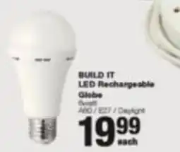 Build It BUILD IT LED Rechargeable Globe offer