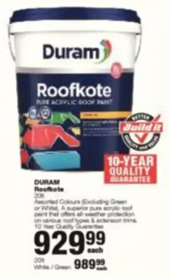 Build It Duram Roofkote offer