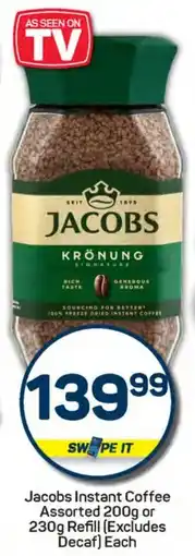 Pick n Pay Hypermarket Jacobs Instant Coffee Assorted or Refill offer