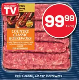 Pick n Pay Hypermarket Bulk Country Classic Boerewors offer