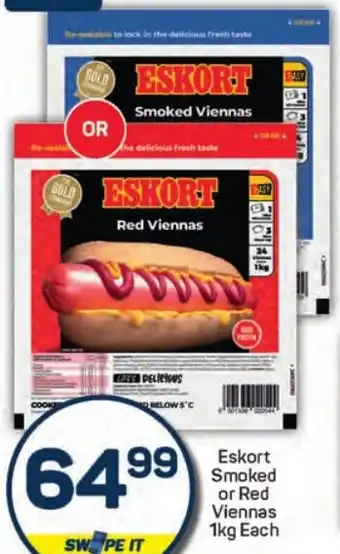 Pick n Pay Hypermarket Eskort Smoked or Red Viennas offer