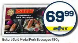 Pick n Pay Hypermarket Eskort Gold Medal Pork Sausages offer