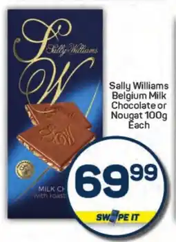 Pick n Pay Hypermarket Sally Williams Belgium Milk Chocolate or Nougat offer