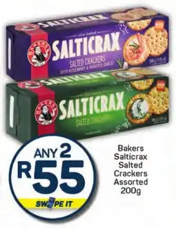 Pick n Pay Hypermarket Bakers Salticrax Salted Crackers Assorted offer