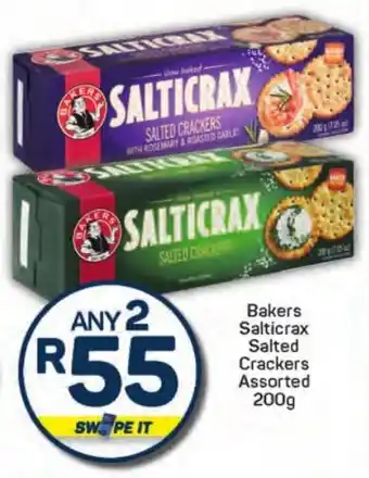 Pick n Pay Hypermarket Bakers Salticrax Salted Crackers Assorted offer
