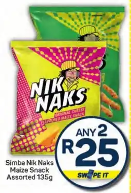 Pick n Pay Hypermarket Simba Nik Naks Maize Snack Assorted offer