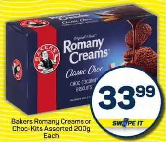Pick n Pay Hypermarket Bakers Romany Creams or Choc-Kits Assorted offer