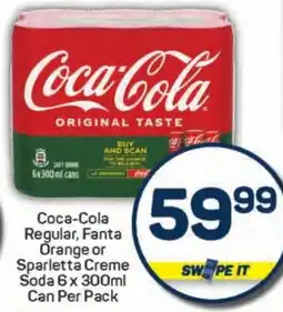 Pick n Pay Hypermarket Coca-Cola Regular, Fanta Orange or Sparletta Creme Soda offer