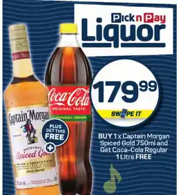 Pick n Pay Hypermarket Captain Morgan Spiced Gold offer