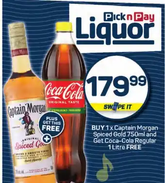 Pick n Pay Hypermarket Captain Morgan Spiced Gold offer